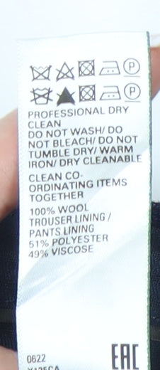 Marks & Spencer Men's Blue Wool Trousers, Size 42 REG