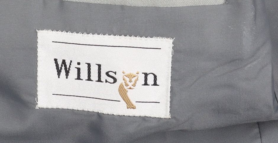 Willson Men's Grey Blazer Size 44 Two-Button Jacket