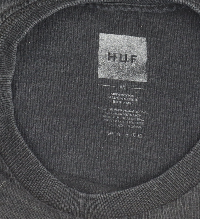 HUF Men's Black Logo T-Shirt M