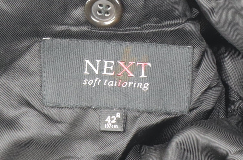 NEXT Men's Black 42R Suit Jacket - Classic Formal Style