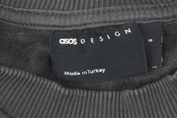 ASOS DESIGN Black Men's Sweatshirt S Pullover