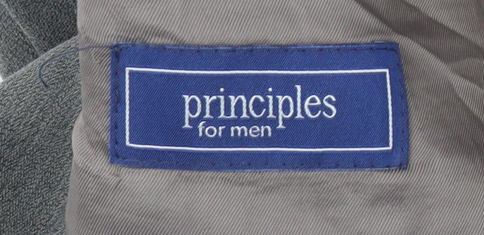 Principles Grey Men's Blazer Size 40S Wool Blend