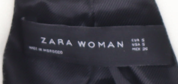 Zara Woman Ivory Motorcycle Coat - Size S