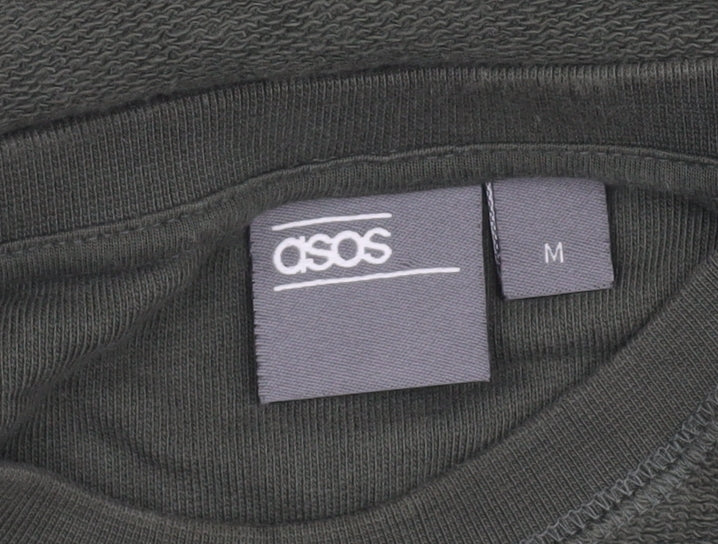 ASOS Men's Green Pullover Sweatshirt, M, Crewneck
