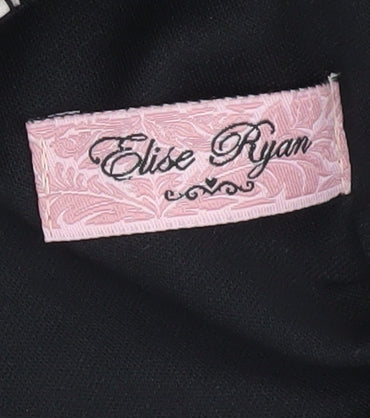Elise Ryan Women’s Black Lace V-Neck Dress, Size 8