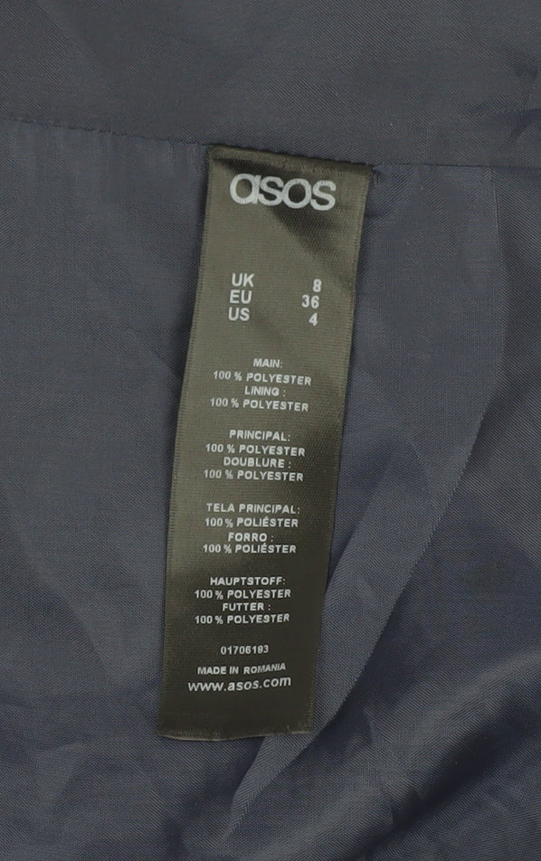 ASOS Women's Blue Blazer Size 8 Regular Fit