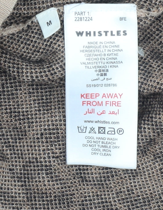 Whistles Women's Beige Animal Print Pullover M