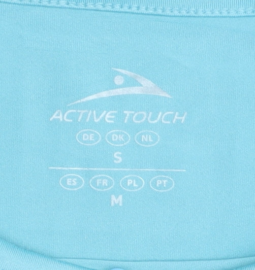 Active Touch Women's Blue Sleeveless Gym T-Shirt S
