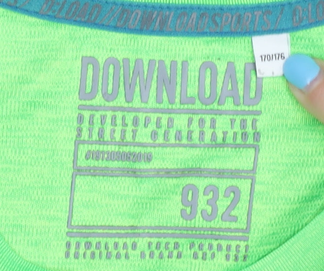 Download Boys Green Running T-Shirt, Size 15-16 Years