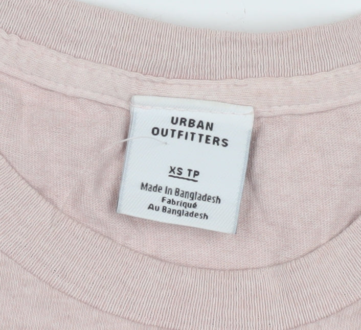 Urban Outfitters Pink XS T-Shirt, Unisex, Cotton