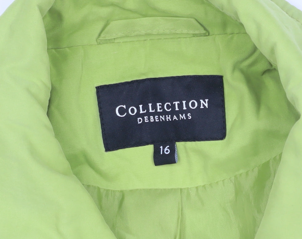 Debenhams Women's Size 16 Green Coat