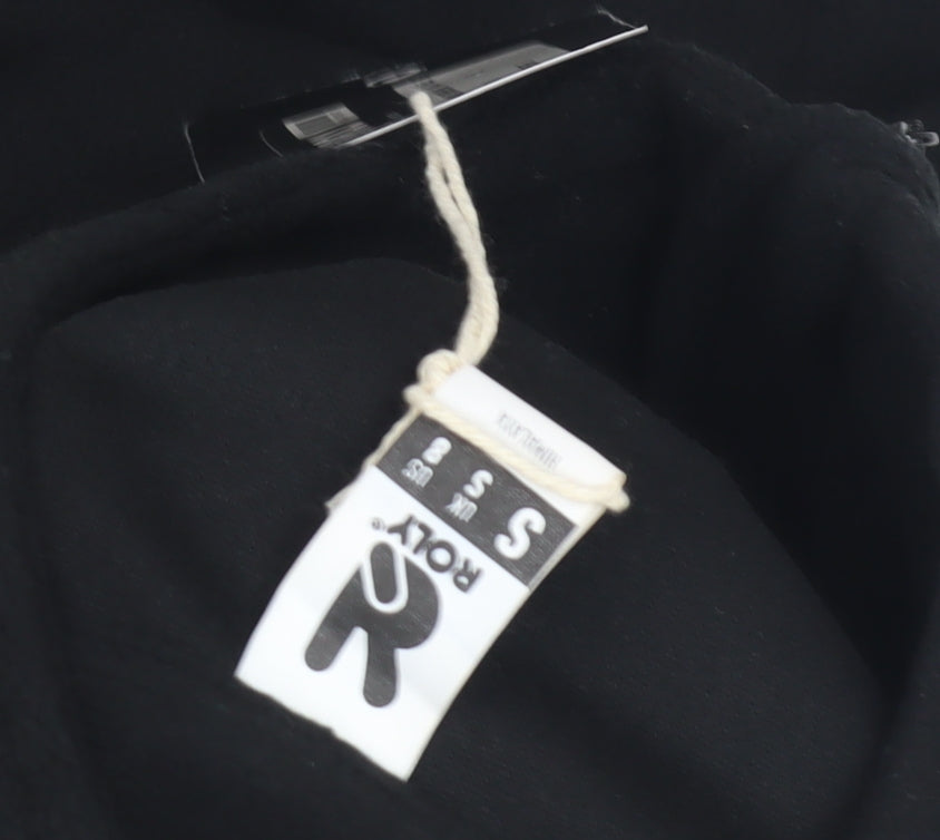 Roly Men's Black Fleece Pullover Sweatshirt S
