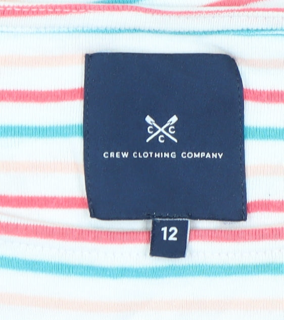 Crew Clothing Multicoloured Striped Top Size 12