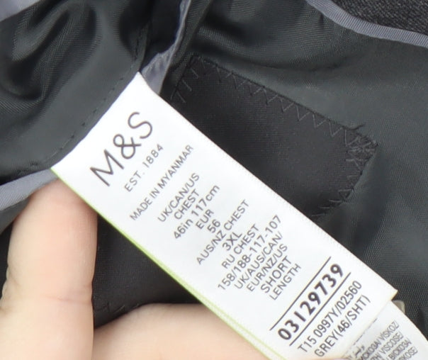 Marks and Spencer Men's Grey Blazer 46S