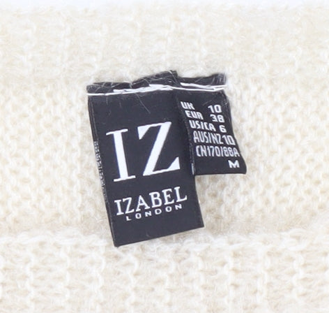 Izabel London Women's Beige Knit Pullover Jumper M