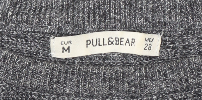 Pull & Bear Women's Grey Knit Pullover Jumper M