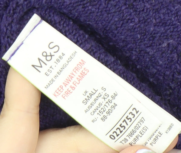 Marks & Spencer Women's Purple Pullover Jumper S