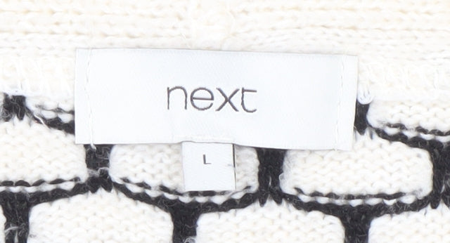 Next Women's Multicoloured L Open Front Cardigan
