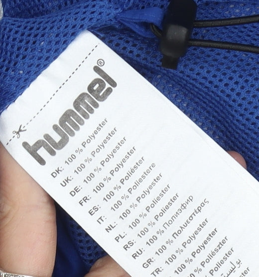 Hummel Men's Blue Waterproof Rain Coat M