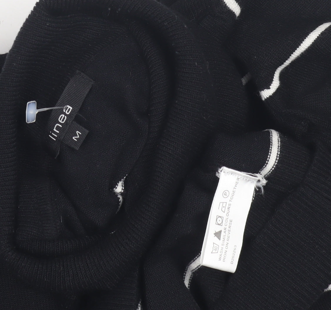 Linea Women's Black Roll Neck Pullover Jumper M