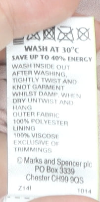 Marks & Spencer Women's Pink Blouse, Size 8