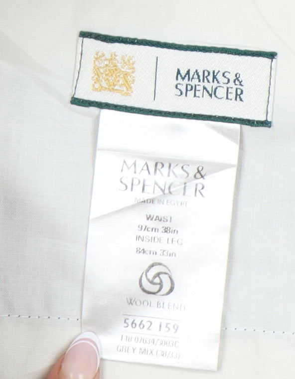 Marks & Spencer Men's Grey Dress Pants 38 in