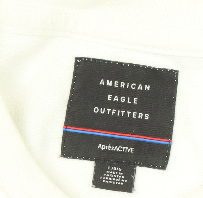 American Eagle Men’s Multicoloured Pullover Sweatshirt L