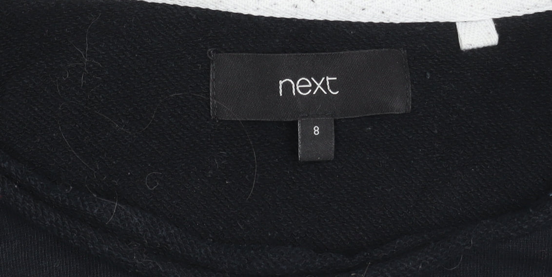 Next Women's Black Long Sleeve Top Size 8