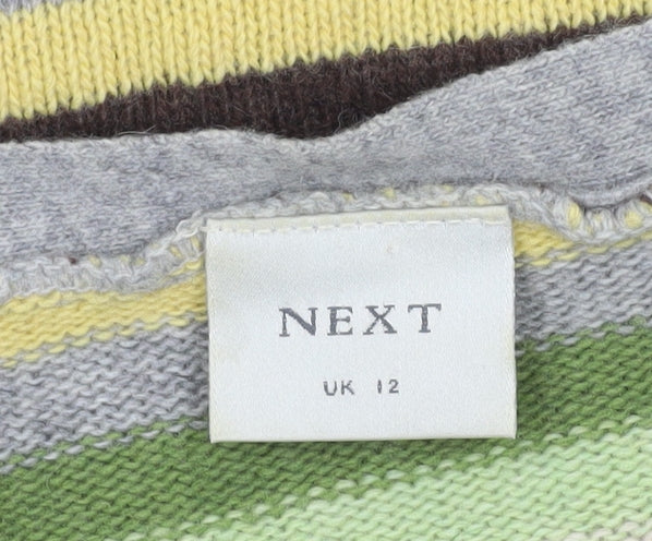 Next Women Multicoloured V-Neck Pullover Jumper Size 12