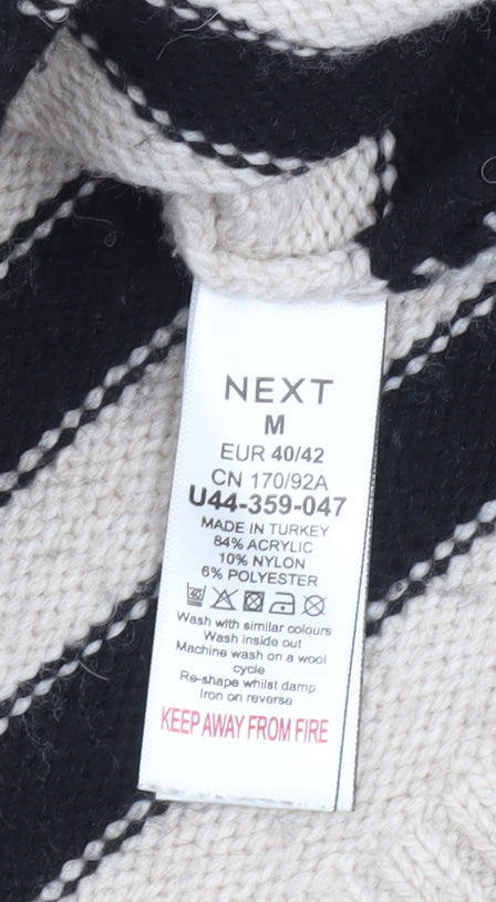 Next Women's Multicoloured Striped Pullover Jumper M