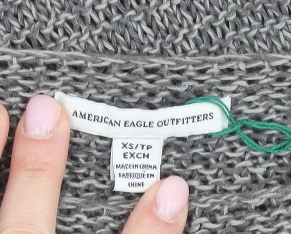 American Eagle Women's Grey XS Pullover Jumper