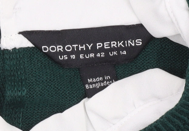 Dorothy Perkins Women’s Green Jumper Size 14