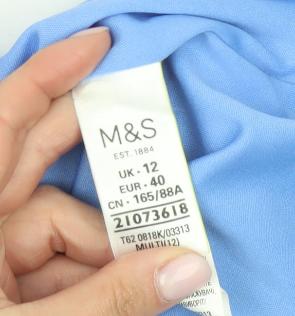 Marks & Spencer Women's Multicoloured V-Neck Dress