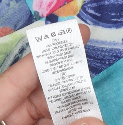 Love Label Women's Multicoloured Floral A-Line Dress 10