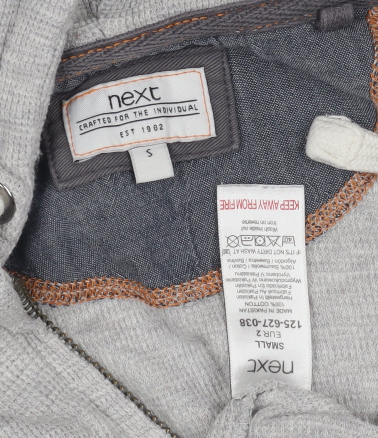 Next Women's Grey Full Zip Hoodie - Size S, Casual Wear