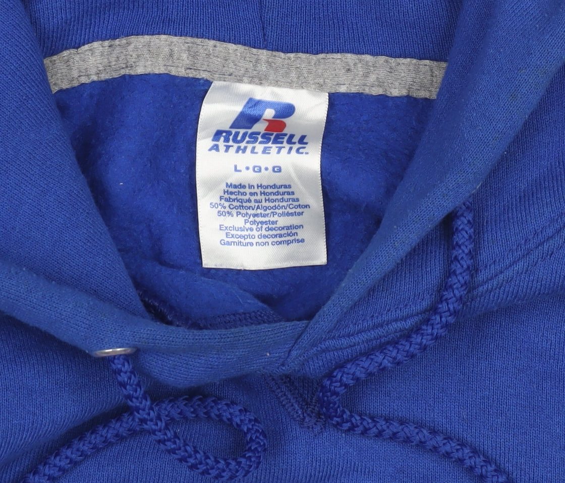 Russell Athletic Men's Blue Pullover Hoodie L