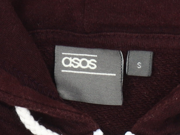 ASOS Men's Red Full Zip Hoodie Small Size