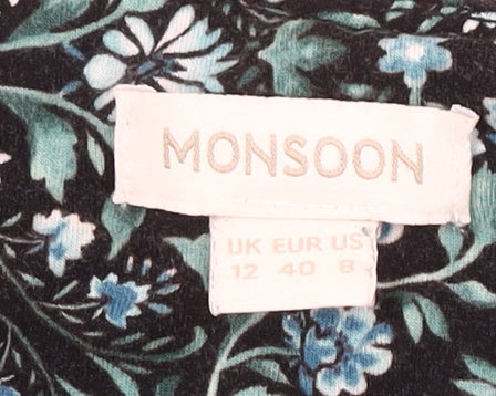 Monsoon Women's Multicoloured Floral Blouse, Size 12
