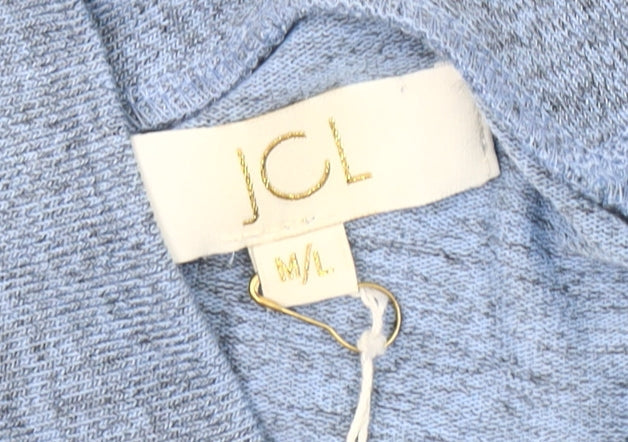 JCL Women's Blue Sleeveless Pullover Jumper