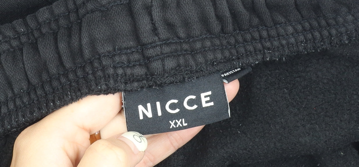 Nicce Men's Black Jogger Trousers 2XL