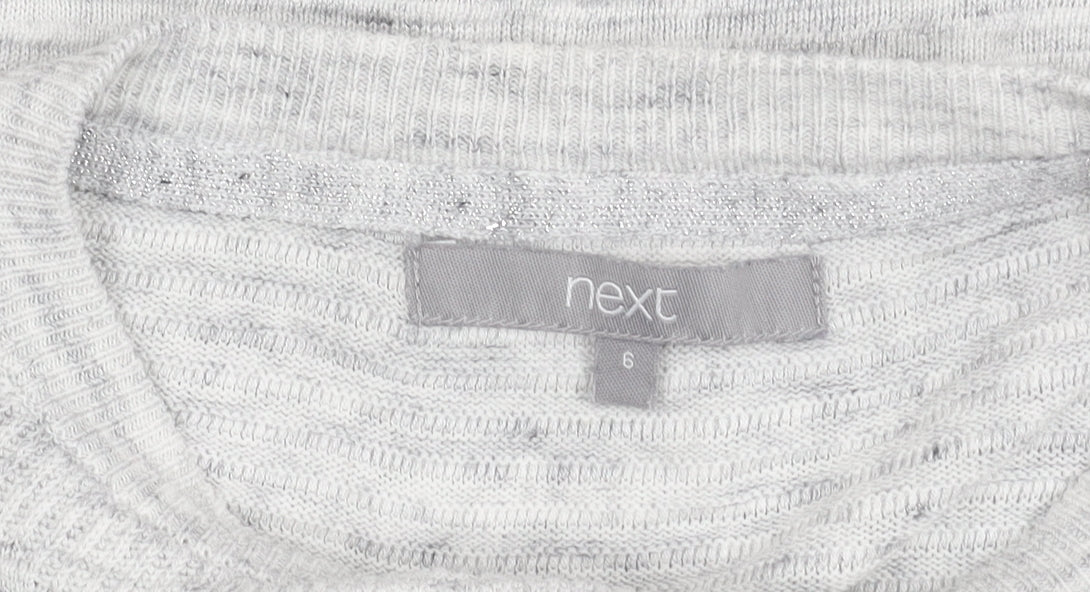 Next Women's Grey Crew Neck Jumper, Size 6