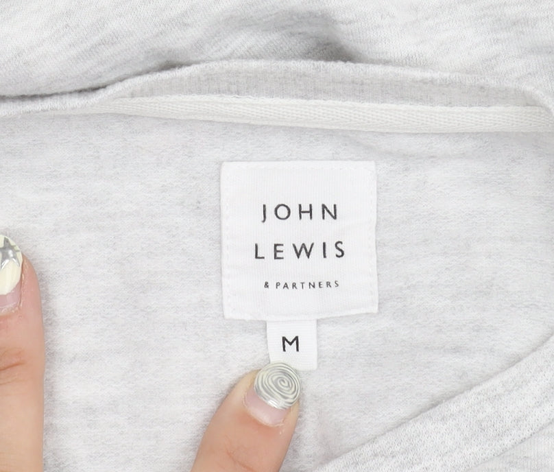 John Lewis Women's Grey Crew Neck Jumper, M