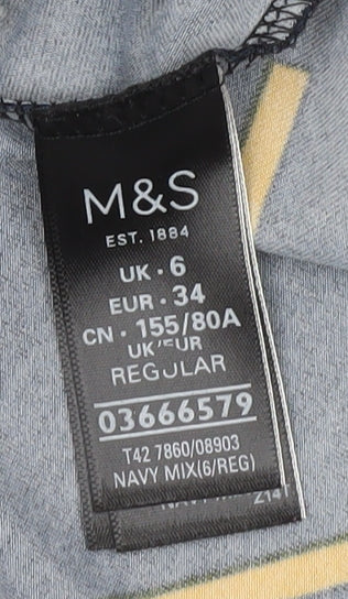 Marks & Spencer Womens Multicoloured Wrap Dress 6