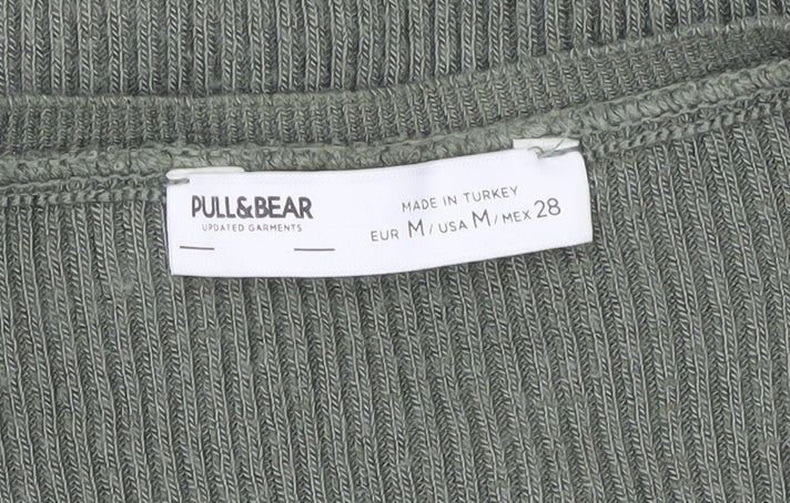 Pull&Bear Green Sleeveless Knit Dress