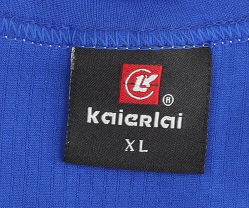 Kaierlai Men's Blue XL Tank Top, Geometric Pattern