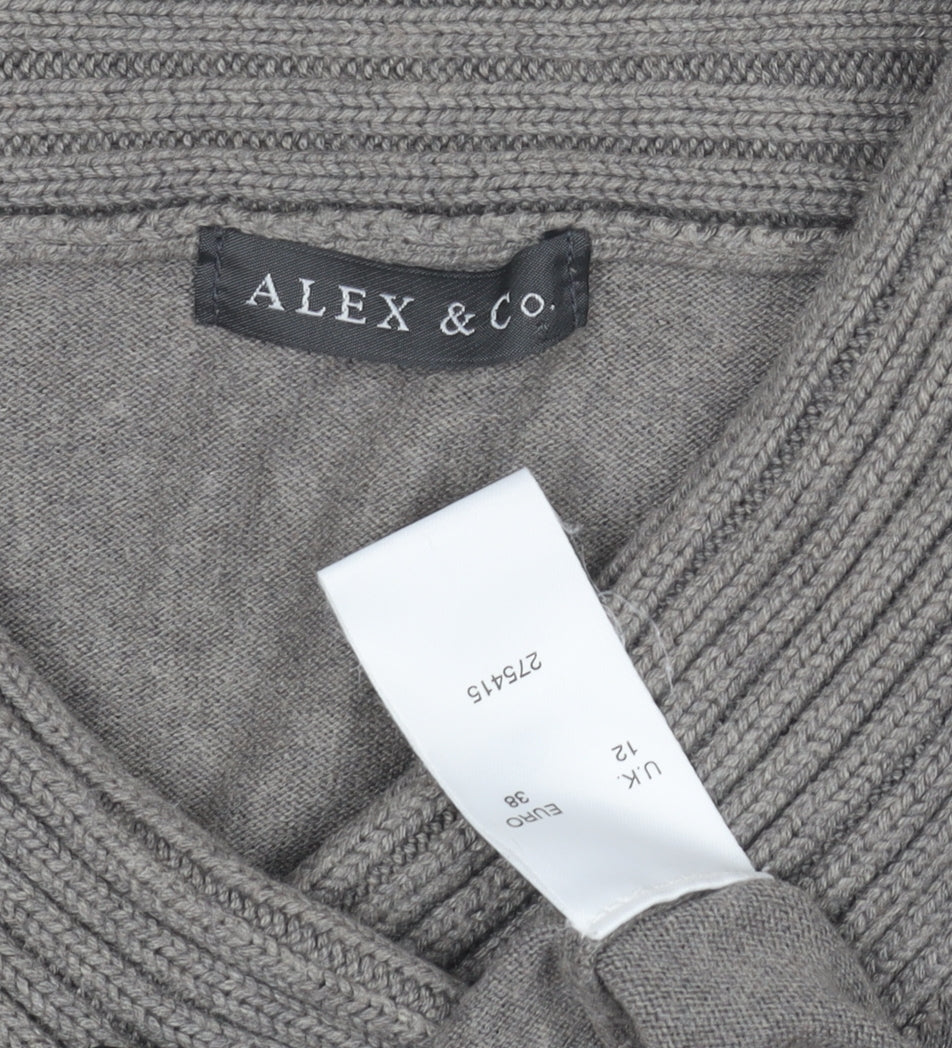 Alex & Co. Women's Grey Pullover Jumper, Size 12