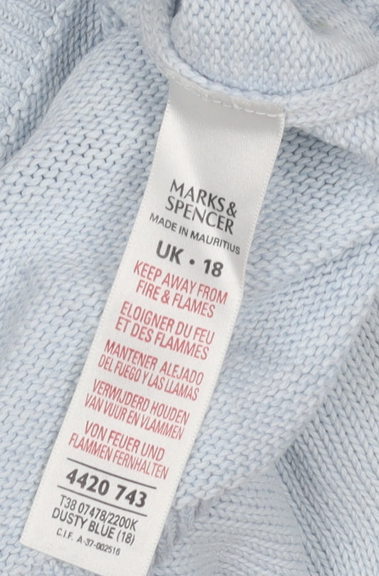Marks & Spencer Women's Blue Pullover Jumper Size 18