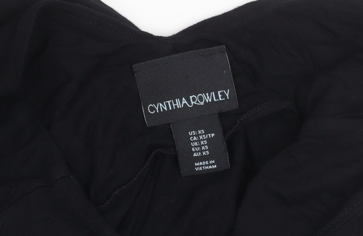 Cynthia Rowley Women's Black XS A-Line Dress