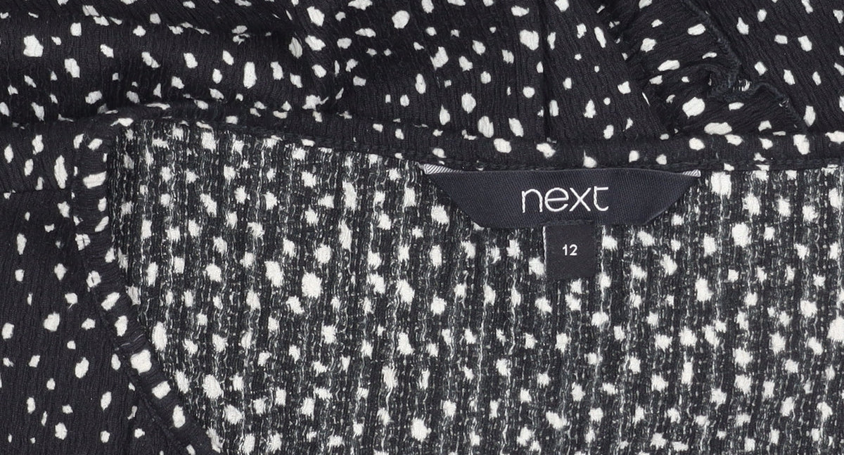 Next Women's Black Polka Dot Balloon Sleeve Top