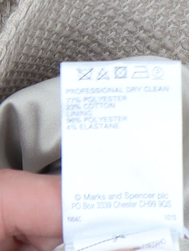 Marks & Spencer Women Beige Mid-Length Coat Size 18